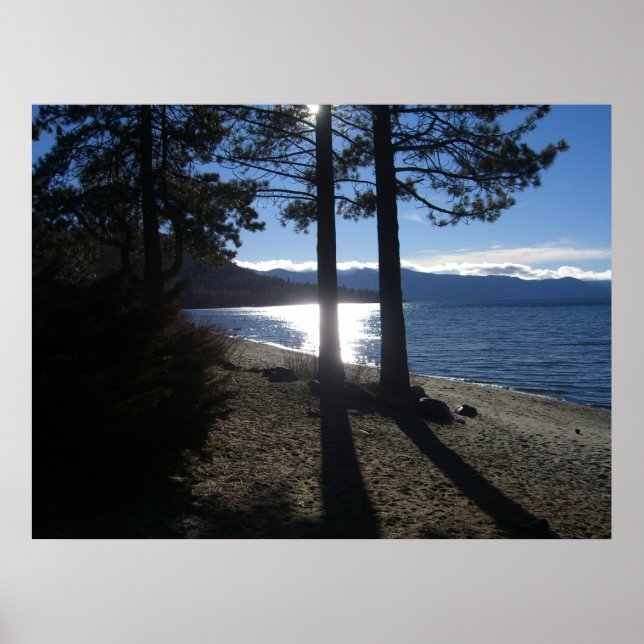 sjö tahoe-kusten poster (Framsidan)
