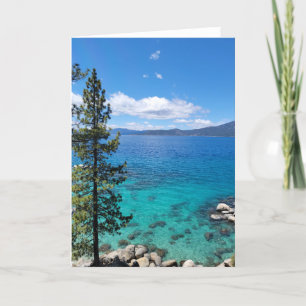 Sjö Tahoe liggande tomt Tack Kort