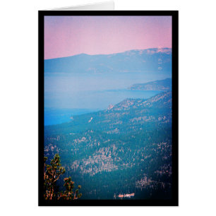 Sjö Tahoe Mist-Sång of Sol. 5:14 gratulationskort Hälsningskort