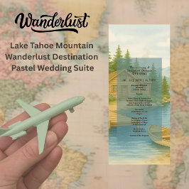 Sjö Tahoe Mountain Rustic Wedding Glow Program