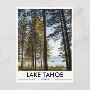 Sjö Tahoe Nevada Fotostatkort Vykort