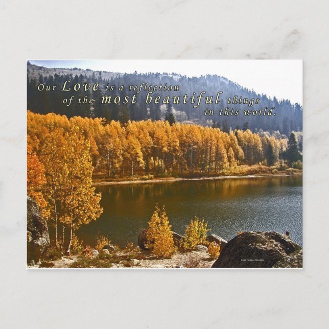 Sjö Tahoe Photo Hälsning Note Card Vykort (Framsida)