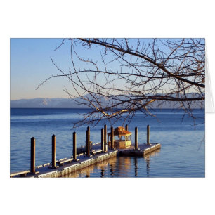 Sjö Tahoe Pier Hälsningskort