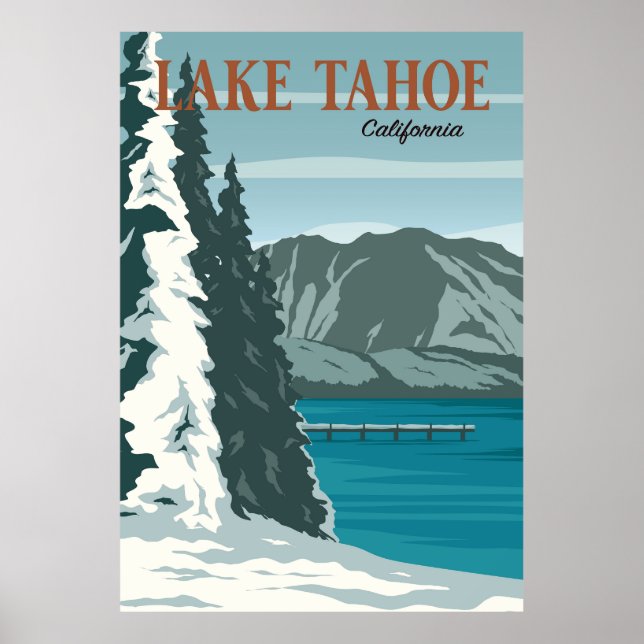 Sjö Tahoe Poster (Framsidan)