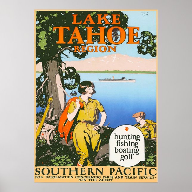 SJÖ TAHOE POSTER (Framsidan)