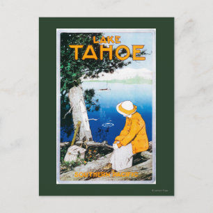 Sjö Tahoe Promotional PosterLake Tahoe, CA Vykort