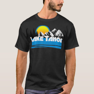 Sjö Tahoe Retro 80s Kalifornien Nevada Ski Ski T Shirt