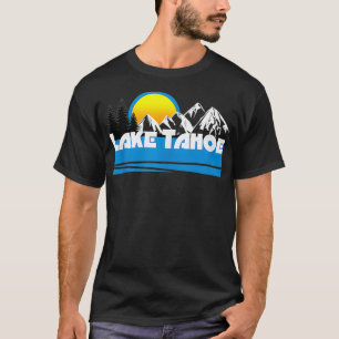 Sjö Tahoe Retro 80s Kalifornien Nevada Ski Tank ti T Shirt