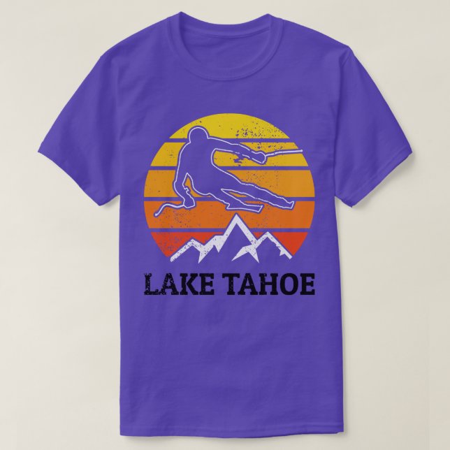 Sjö Tahoe Retro Ski T Shirt (Design framsida)