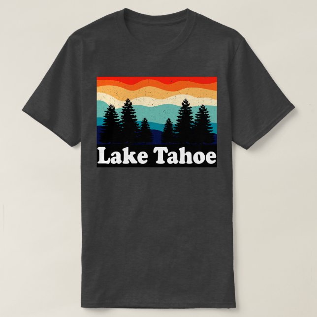 Sjö Tahoe Retro T Shirt (Design framsida)
