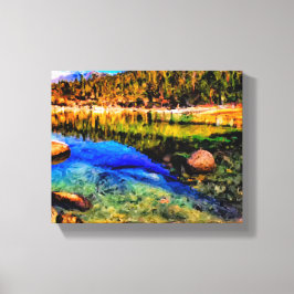 Sjö Tahoe Sand Harbor Canvastryck