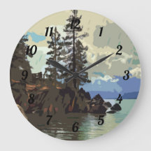 Sjö Tahoe Sand Harbour Clock