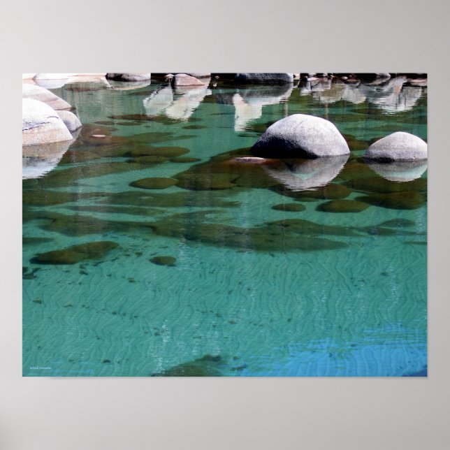 Sjö Tahoe Sand Ripples 2 Poster (Framsidan)