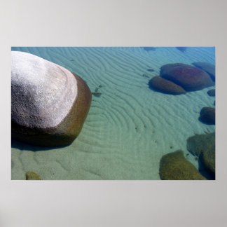Sjö Tahoe Sand Ripples Poster