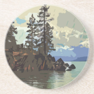 Sjö Tahoe Sandstone Underlägg