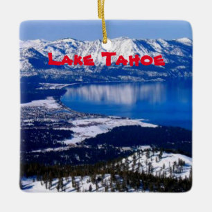 Sjö Tahoe Scenia-julprydnad Julgransprydnad Keramik