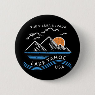 Sjö Tahoe Sierra Nevada Mountain Knapp