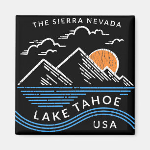 Sjö Tahoe Sierra Nevada Mountain Magnet