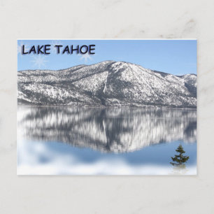 Sjö Tahoe Snowflake 1 Vykort
