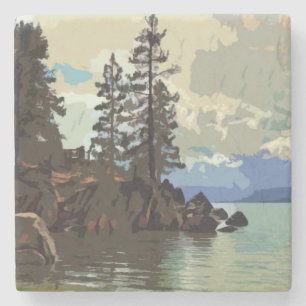 Sjö Tahoe Stone Underlägg