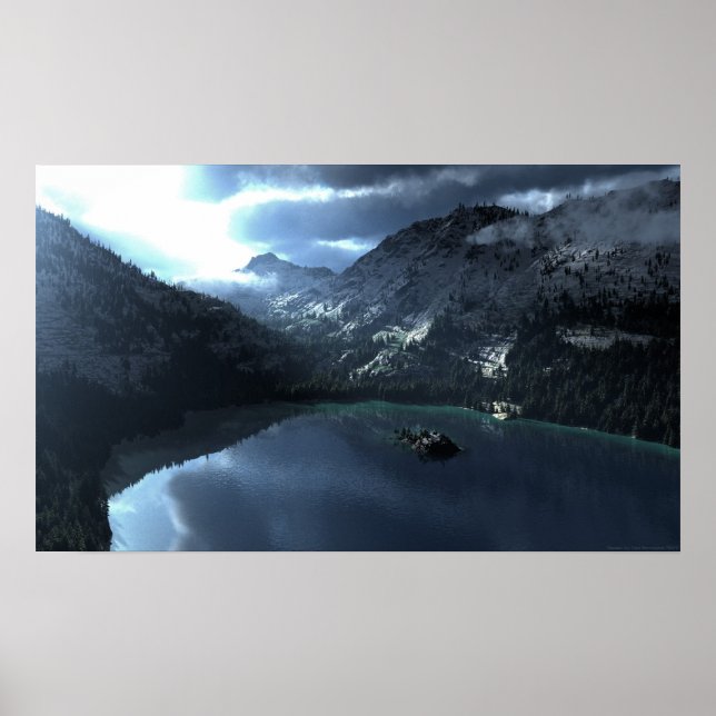 Sjö Tahoe Storm Poster (Framsidan)