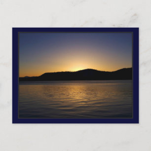 Sjö Tahoe Sunset Vykort