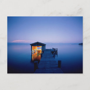 Sjö Tahoe Sunset-vykort Vykort