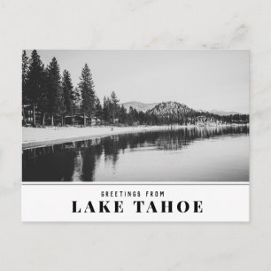 Sjö Tahoe vid Pinewild med Round Backe och Gräs Tr Vykort