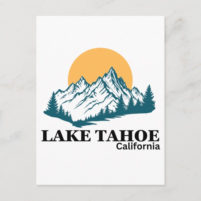 SJÖ TAHOE VYKORT (Framsida)