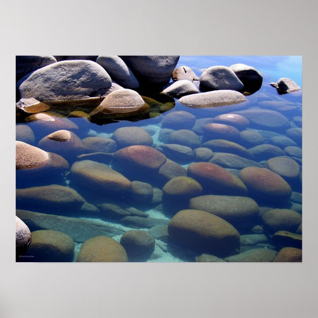 Sjö Tahoe Winter still vatten 2 Poster (Framsidan)