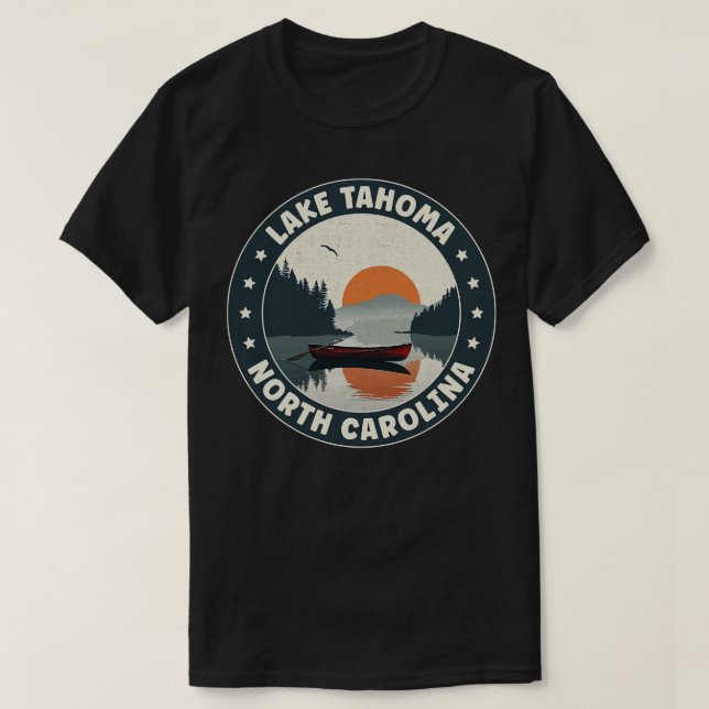 Sjö Tahoma North olina Sunset T Shirt (Design framsida)