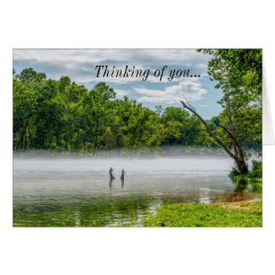Sjö Taneycomo Summer Fog Thinking Card OBS Kort
