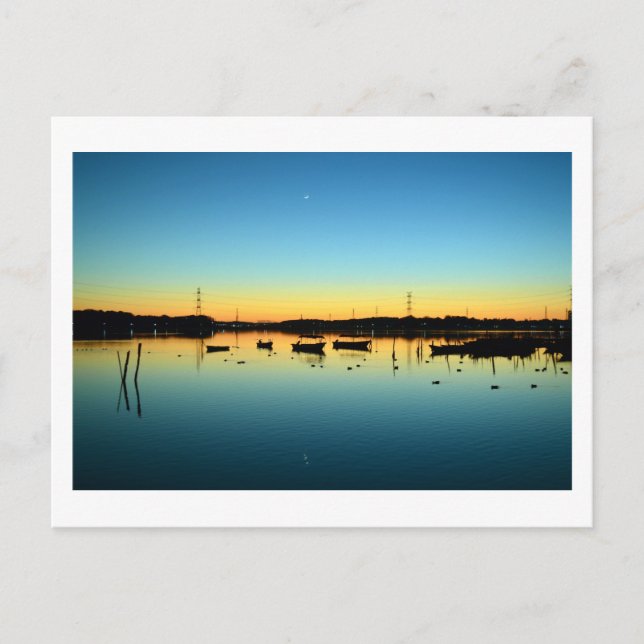 Sjö Teganuma: Abiko, japanskt vykort (Framsida)