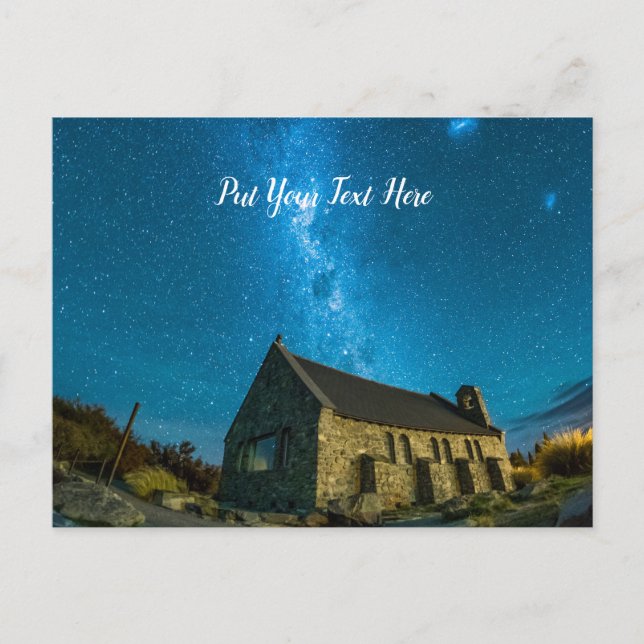 Sjö Tekapo | Milky Way Galaxy | Nya Zeeland Vykort (Framsida)
