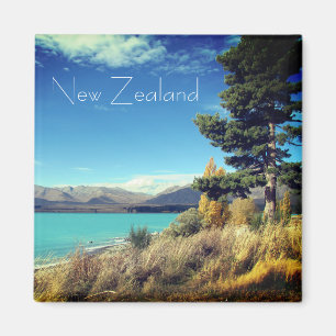 Sjö Tekapo Nya Zeeland Magnet