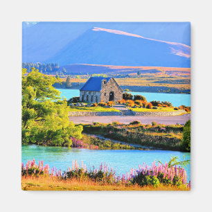 Sjö Tekapo, Nya Zeeland Magnet