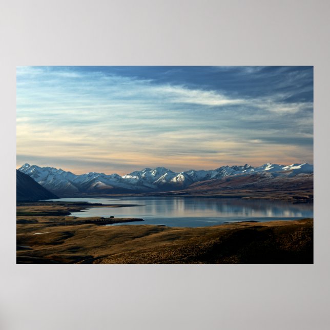 Sjö Tekapo, Nya Zeeland Poster (Framsidan)