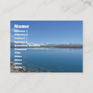 Sjö Tekapo, Nya Zeeland Visitkort