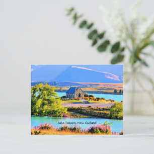 Sjö Tekapo, Nya Zeeland Vykort