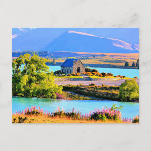 Sjö Tekapo, Nya Zeeland Vykort
