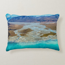 Sjö Tekapo och södra Alpernorna, Nya Zeeland Prydnadskudde