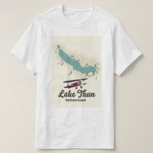 Sjö Thun Schweiz karta T Shirt