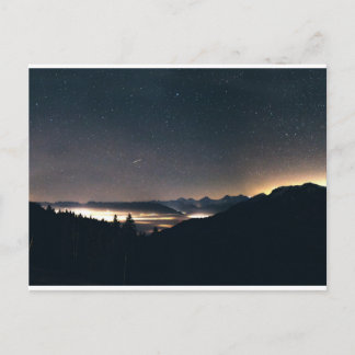 Sjö Thun, Schweiz och Starry Himmel Vykort