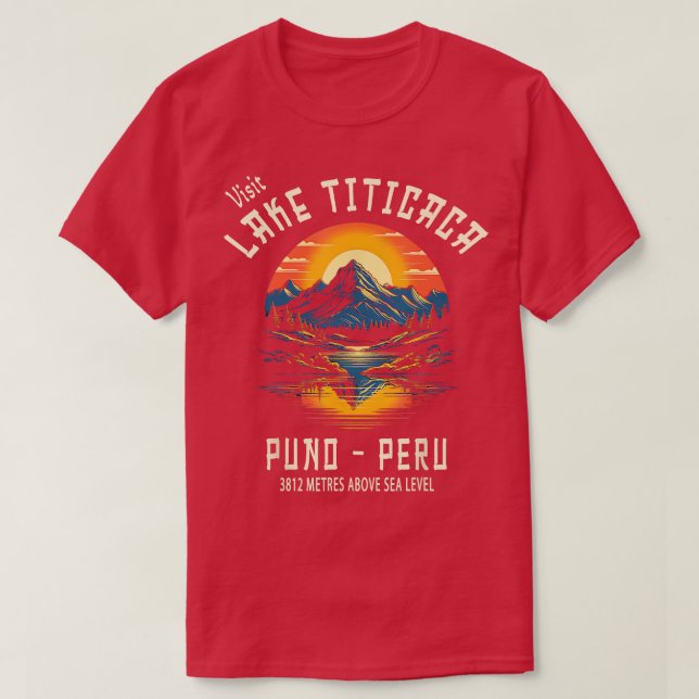 Sjö Titicaca 6 T Shirt (Design framsida)