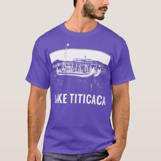 Sjö Titicaca Andes Bolivia Peru Travel Souvenir T Shirt