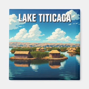 Sjö Titicaca Flytande öarna Magnet