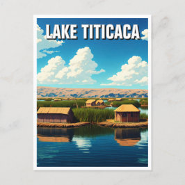 Sjö Titicaca Flytande öarna Vykort