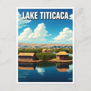 Sjö Titicaca Flytande öarna Vykort