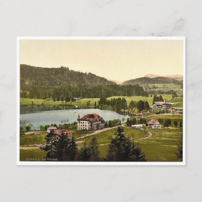 Sjö, Titisee, Schwarzwald, Baden, Tyskland Vykort (Framsida)