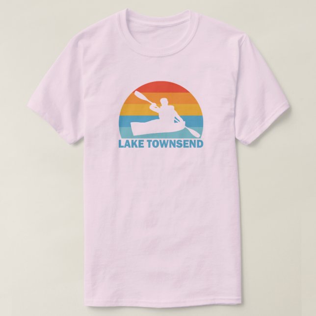 Sjö Townsend North Carolina Kayak T Shirt (Design framsida)